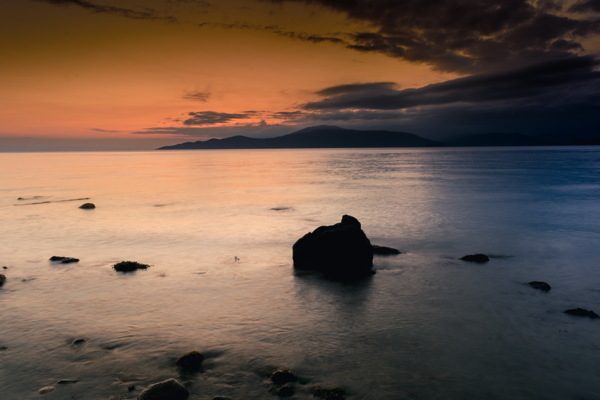 海上夕阳风景图片