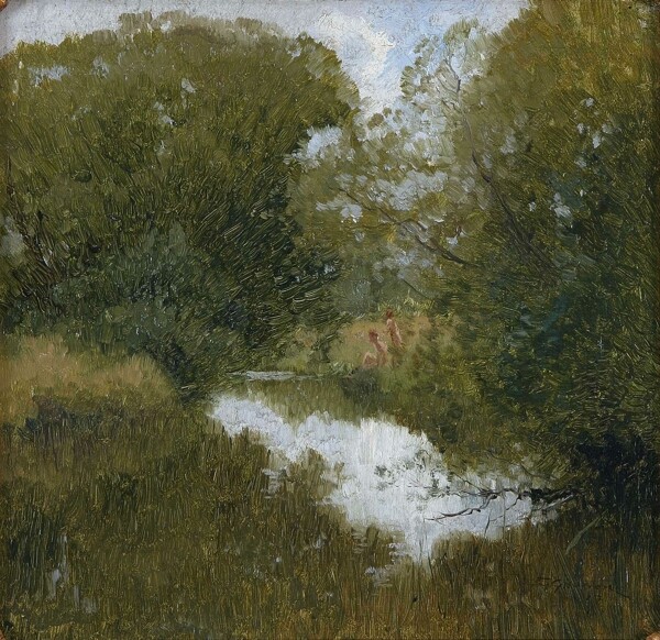 EliothGrunerASequesteredPool1917.jpeg畫家風(fēng)景畫靜物油畫建筑油畫裝飾畫