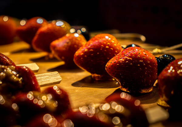 草莓糖葫芦冰糖葫芦图片
