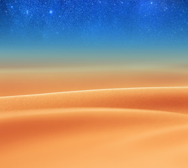 星空沙漠背景