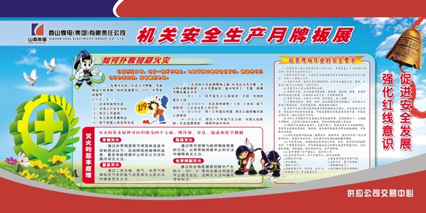 消防安全展板分層