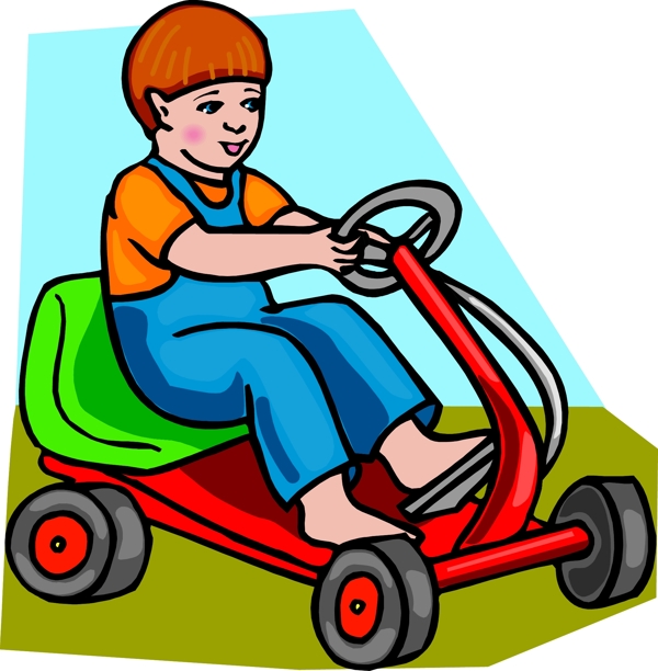 開玩具車兒童圖片