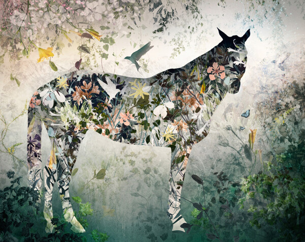位圖插畫時尚插畫動物插畫藝術效果免費素材
