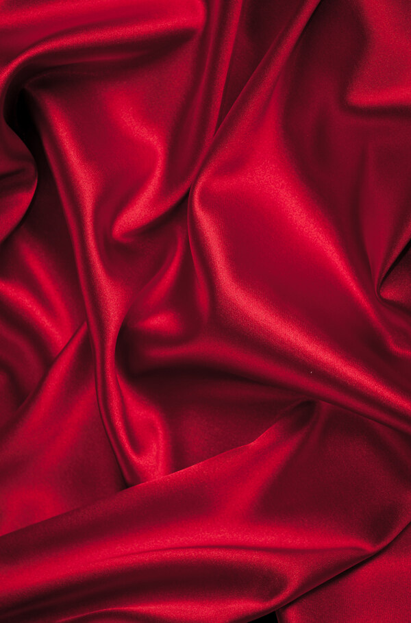 红色丝绸背景