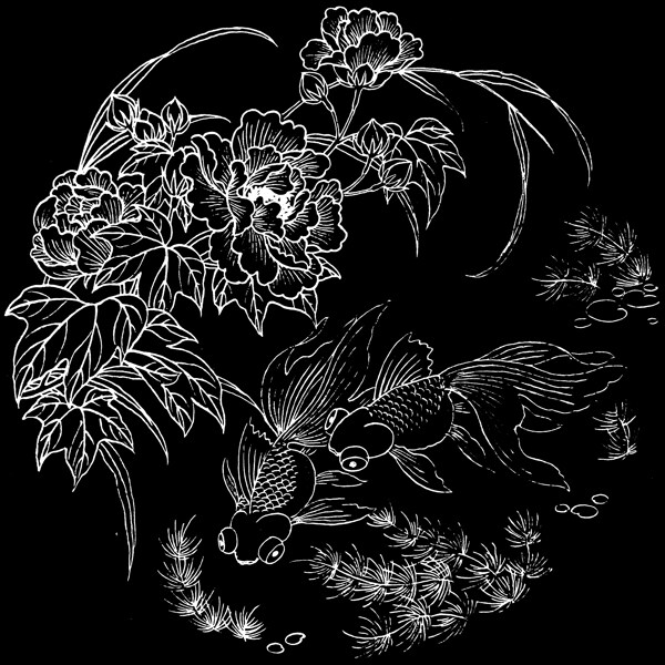 芙蓉金魚圖