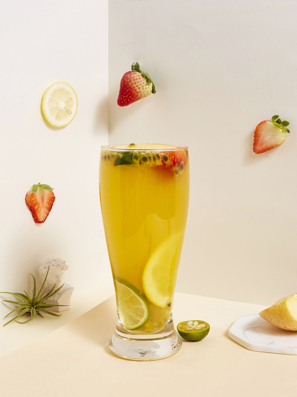 清新奶油草莓檸檬果汁果茶爽口飲品