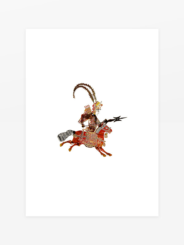 國(guó)粹皮影戲呂布形象