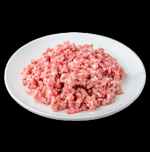 盤(pán)子中新鮮的生絞肉豬肉餡