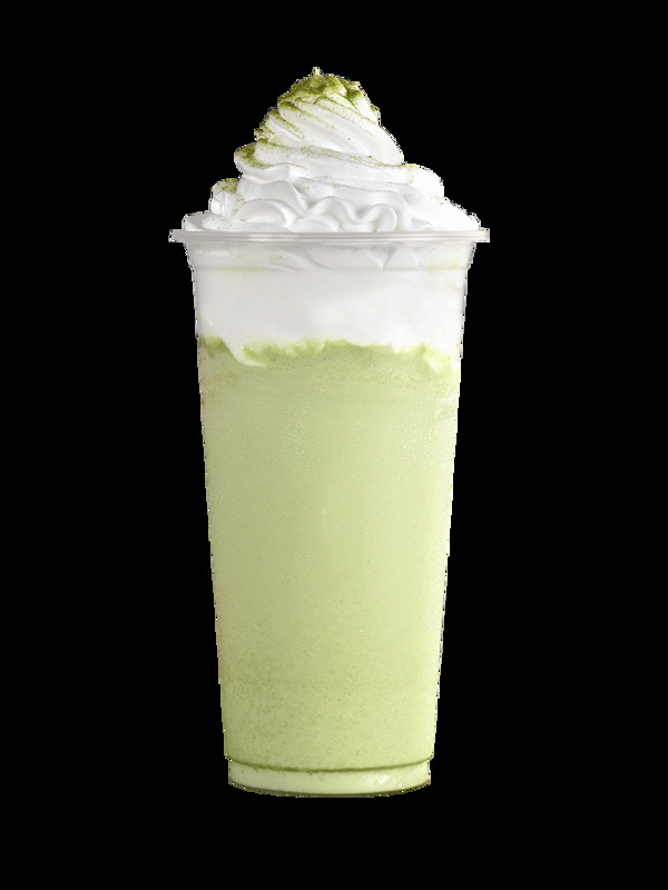 奶油質(zhì)地健康手工抹茶奶昔飲品