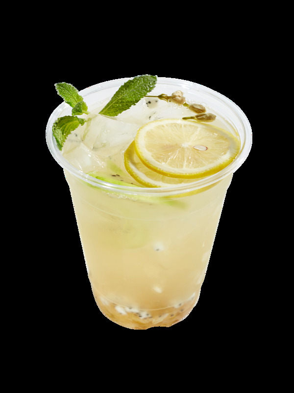 火龍果粒冰鎮(zhèn)新鮮檸檬水爽口飲料