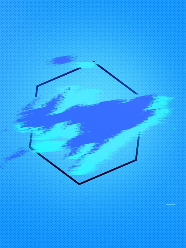故障风蓝色科技又时尚背景psd