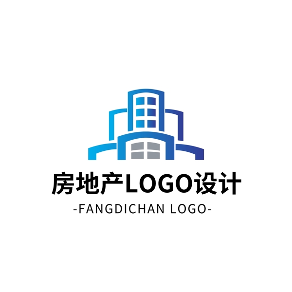 簡約大氣創(chuàng)意房地產(chǎn)logo標(biāo)志設(shè)計(jì)
