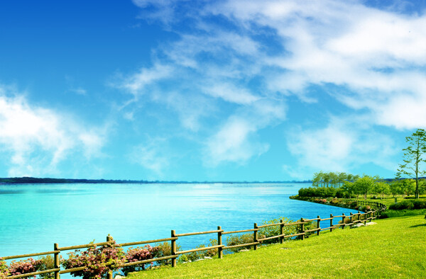河邊風(fēng)景圖片