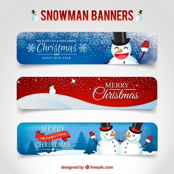 圣誕雪人banner