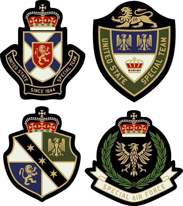 徽章特种兵服装设计标志