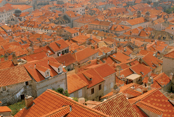 克罗地亚城市鸟瞰图片