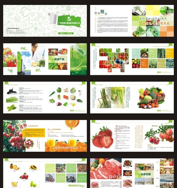 蔬菜水果肉类画册图片