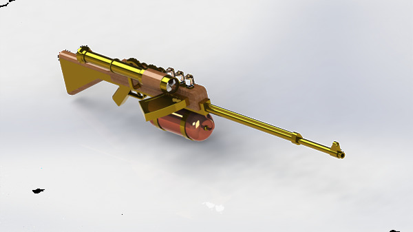 蒸汽朋克的狙击步枪