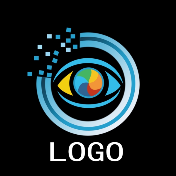 科技感logo