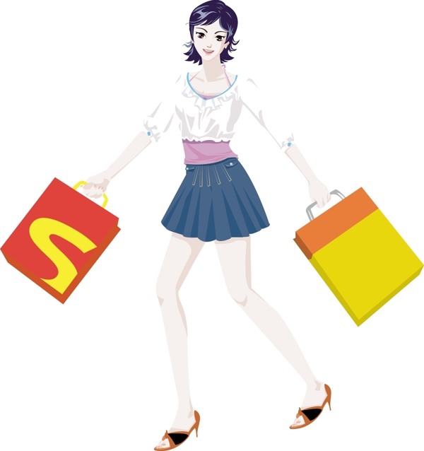 韓國(guó)矢量人物素材