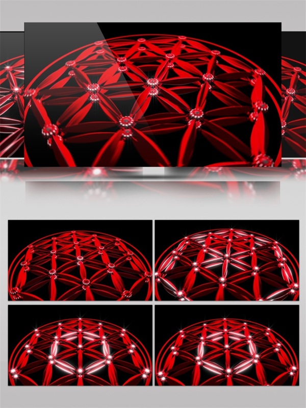 红色光束网络高清视频素材