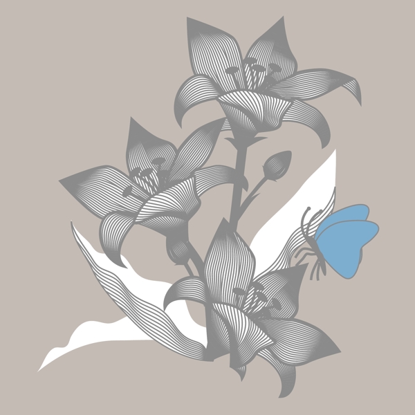 印花矢量图T恤图案植物花朵立体免费素材