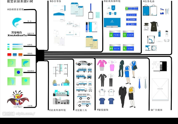 VI树设计模板图片