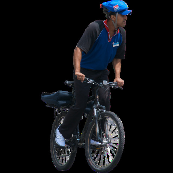 人骑自行车图片免抠png透明图层素材