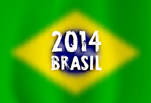 巴西国旗背景海报