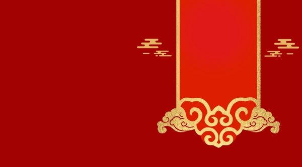 中国红大气元旦活动背景