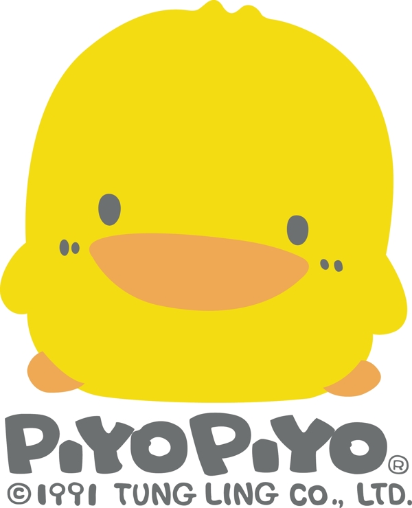 黄色小鸭童装logo标识