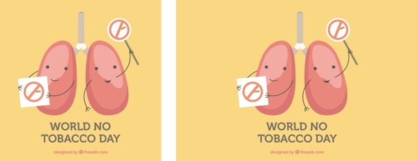 世界无烟日肺广告背景矢量素材