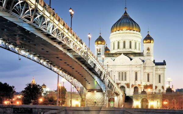 莫斯科救主大教堂图片