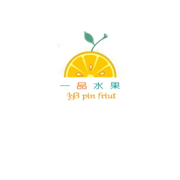 手绘清新夏日一品水果logo设计