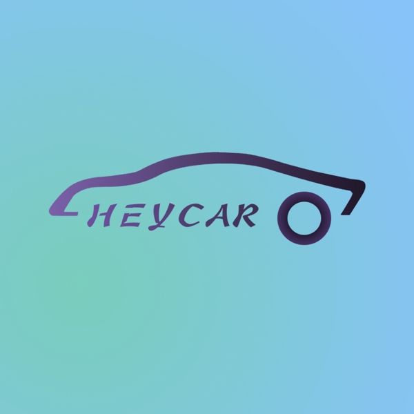 汽车Logo简笔抽象图标