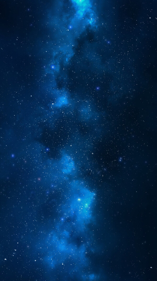唯美蓝色星空H5背景素材