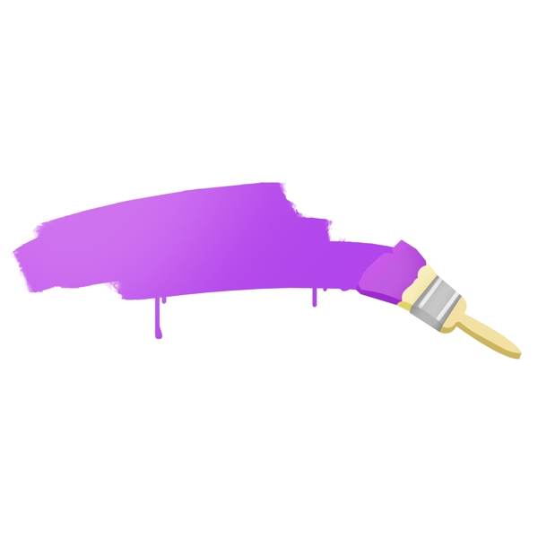 紫色的油漆框插画边框文字框