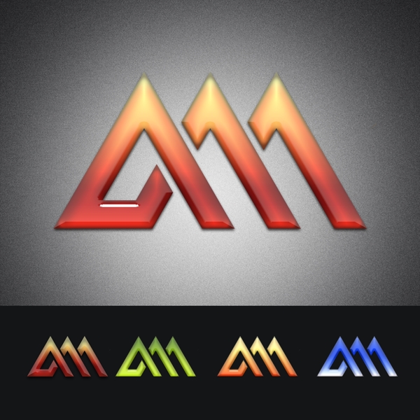 三a水晶logo设计图片
