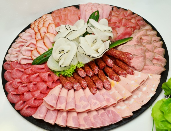 盘火锅涮肉食材图片