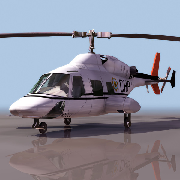 BELL222直升机模型08