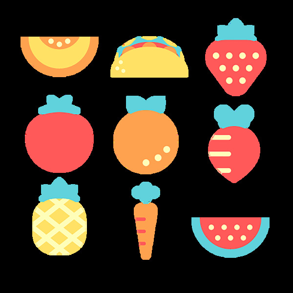 水果食物食品icon图标素材