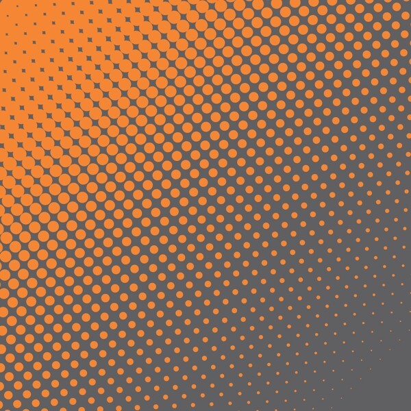 橙色和黑色的背景与网点