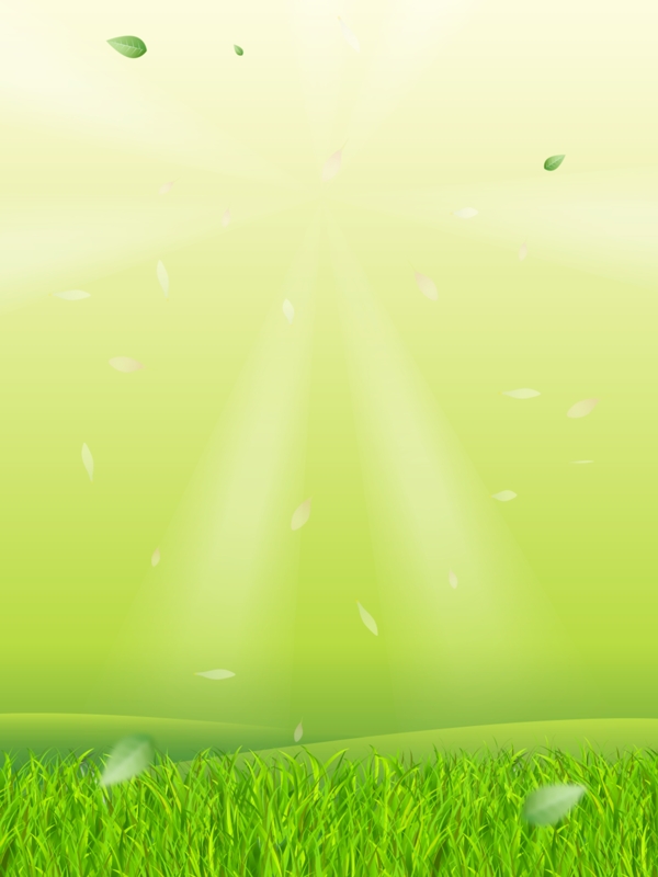 春天绿色清新自然草地阳光背景图