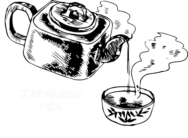 手绘茶壶矢量素材
