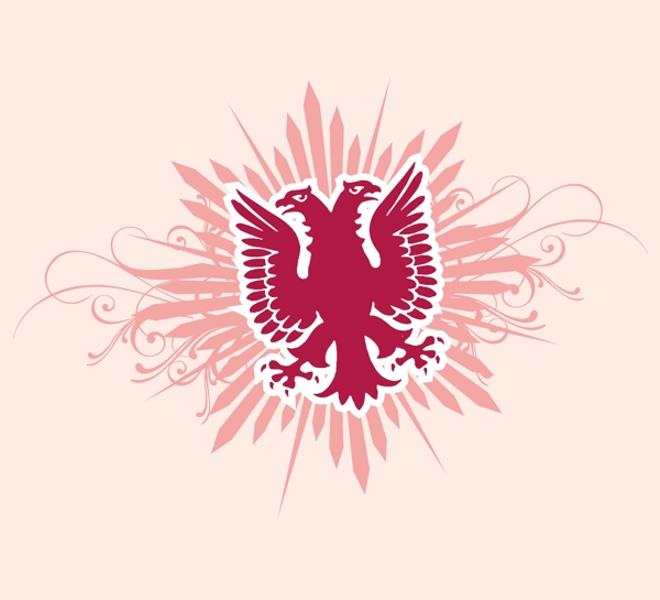 印花矢量图徽章标记色彩枚红色粉红色免费素材