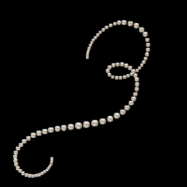 一串漂亮珍珠免抠png透明素材