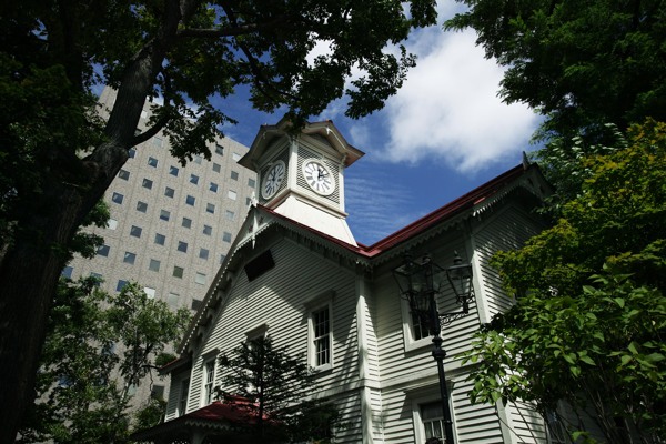 日本札幌著名的表台钟楼图片