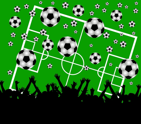 足球体育运动矢量图下载