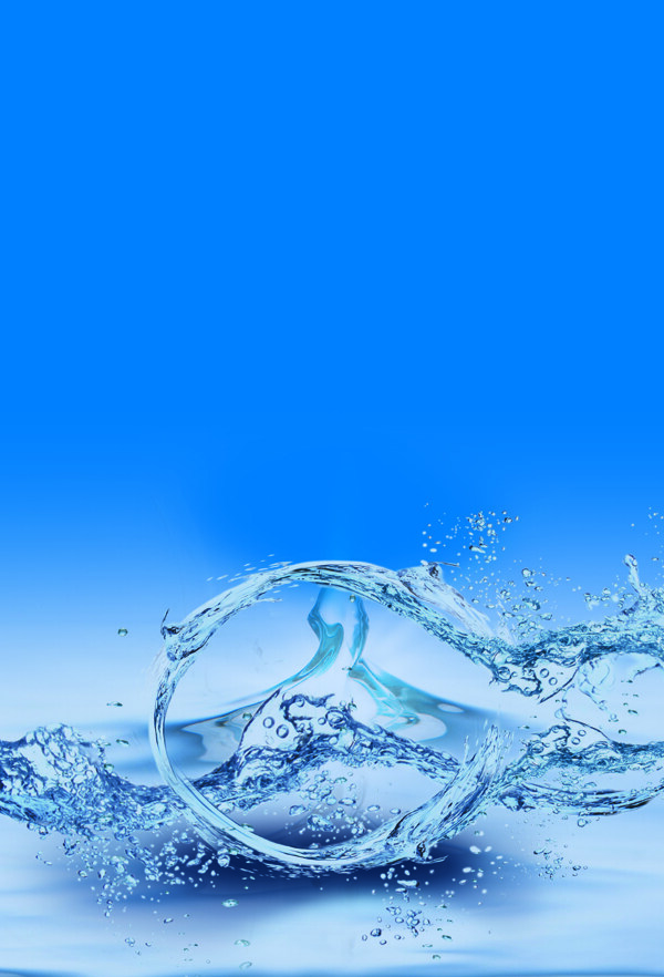 蓝色背景饮水机背景送水背景