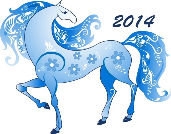 2014马年插画设计